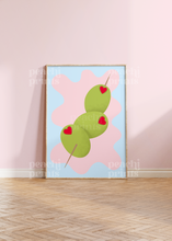 Load image into Gallery viewer, Abstract Pastel Olives Print