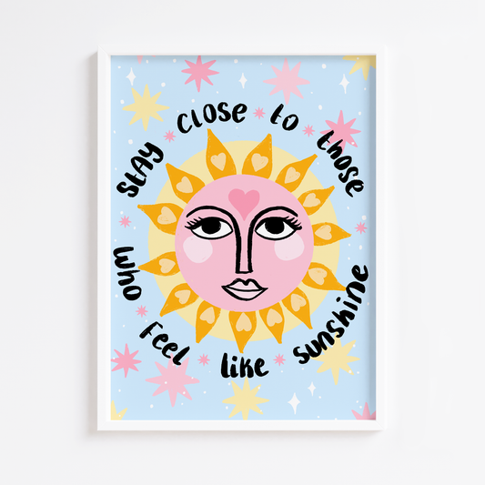 Sunshine Boho Art Print