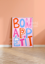Load image into Gallery viewer, Colourful Bon Appetit Print