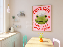 Load image into Gallery viewer, Chef's Cute Frog Print