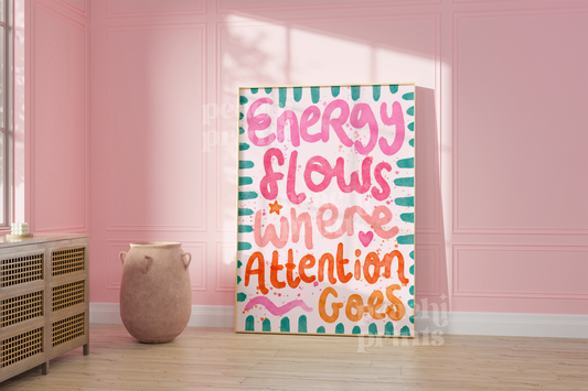 Energy Flows Where Attention Goes Print