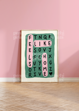 Load image into Gallery viewer, Feels Like Home Word Print