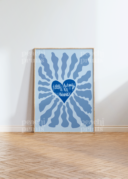 Love Actually Heart Print
