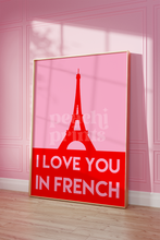 Load image into Gallery viewer, I Love You in French Print