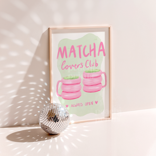 Matcha Lovers Club Print