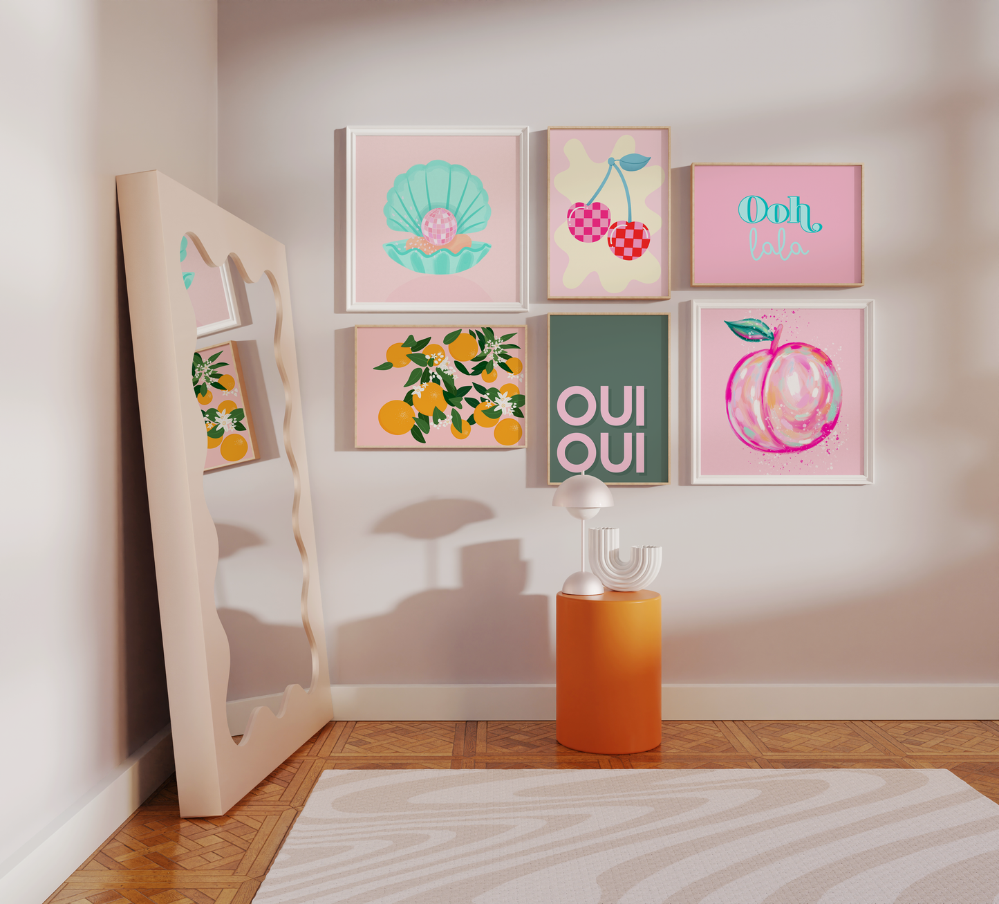 Painted Pastel Peach Print