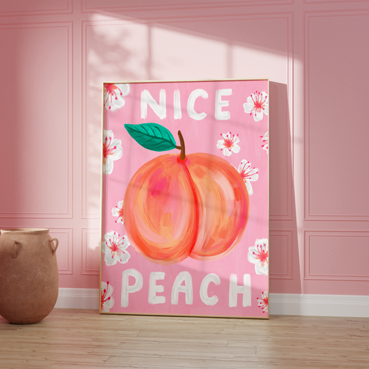 Nice Peach Print
