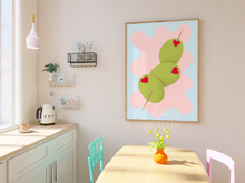 Load image into Gallery viewer, Abstract Pastel Olives Print