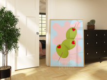 Load image into Gallery viewer, Abstract Pastel Olives Print
