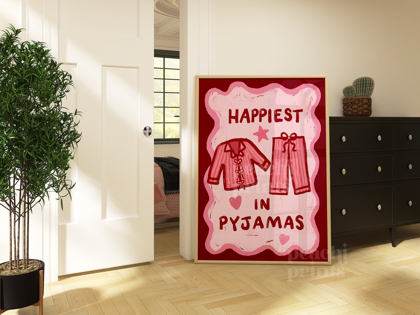 Happiest in Pyjamas Print