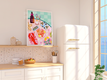 Load image into Gallery viewer, Lobster & Nibbles Table Spread Print