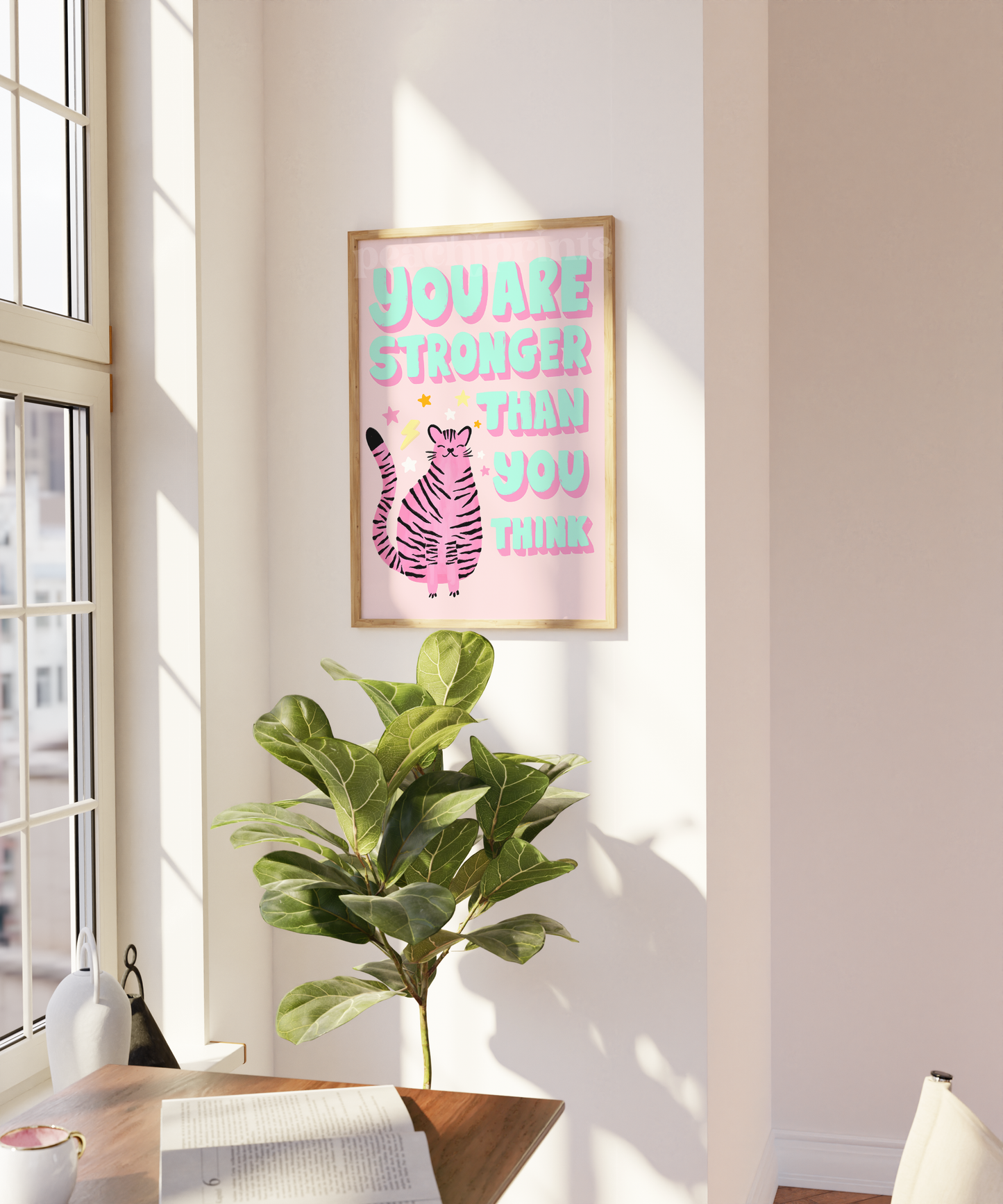 You Are Strong Tiger Print