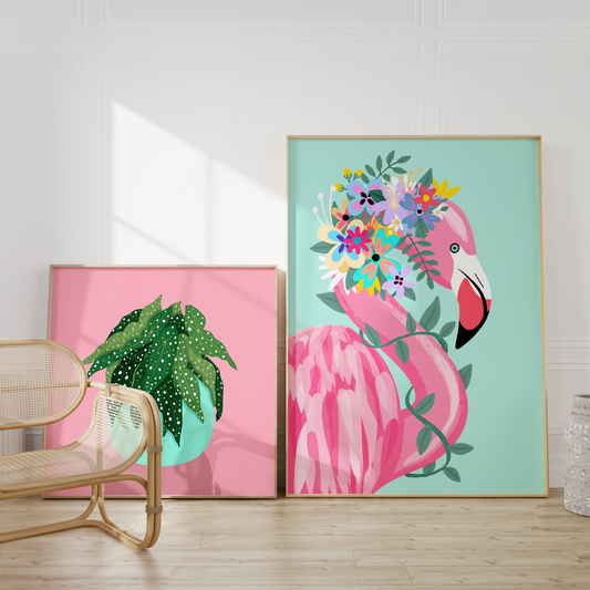 Spot Begonia Plant Print