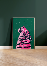 Load image into Gallery viewer, Zen Tiger Forest Green Print