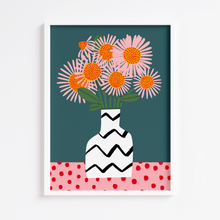 Load image into Gallery viewer, Abstract Stripe Vase Print