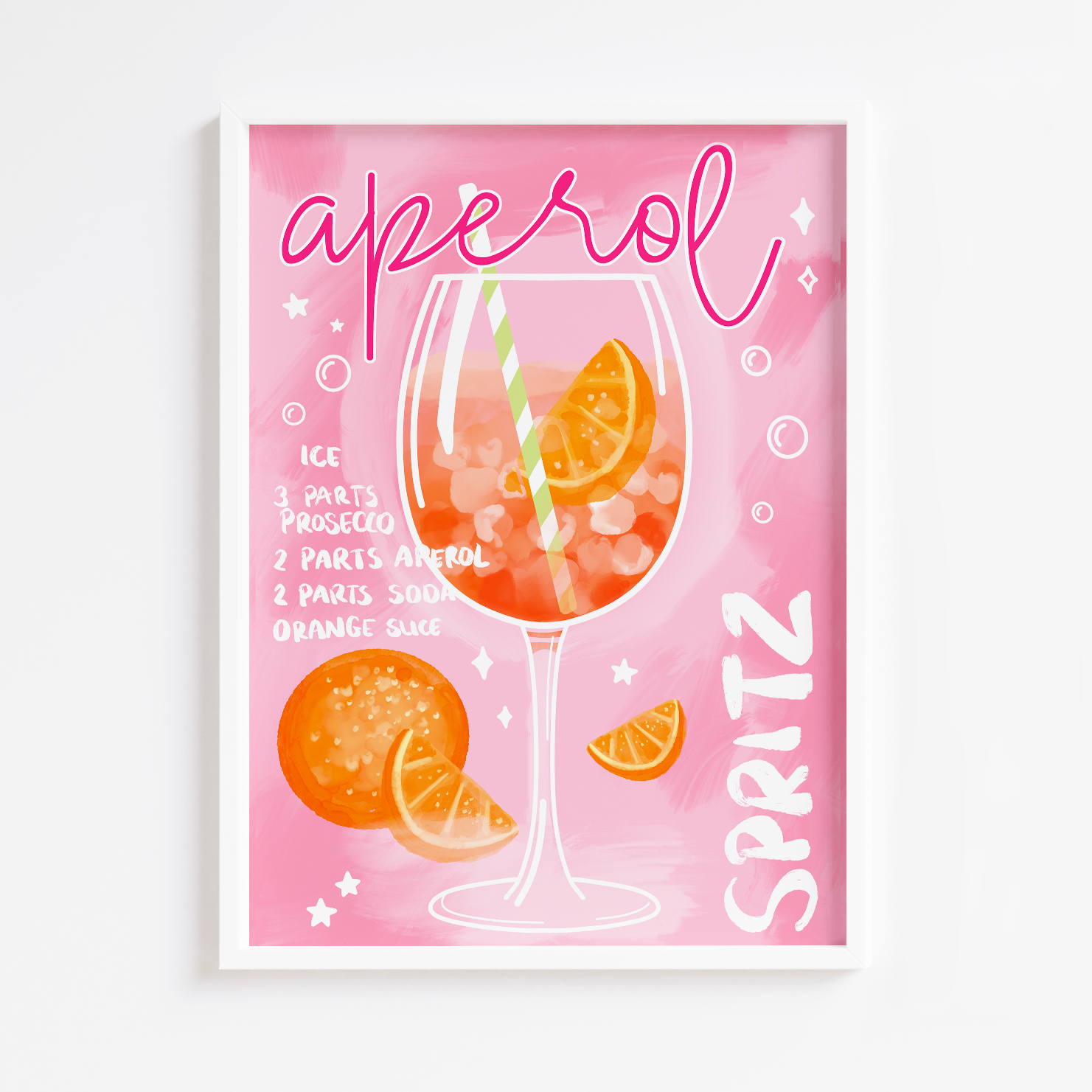 Aperol Spritz Cocktail Print