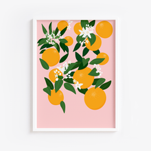Load image into Gallery viewer, Botanical Oranges Pink Print