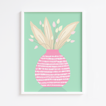 Load image into Gallery viewer, Pink Vase Pampas