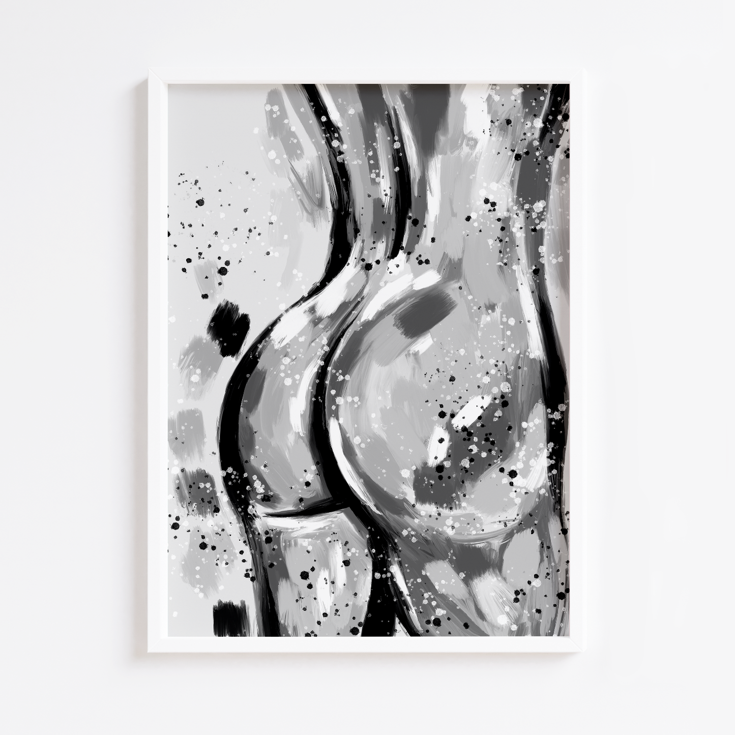 Painted Bum Black and White