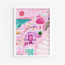 Load image into Gallery viewer, Pink Santorini Print