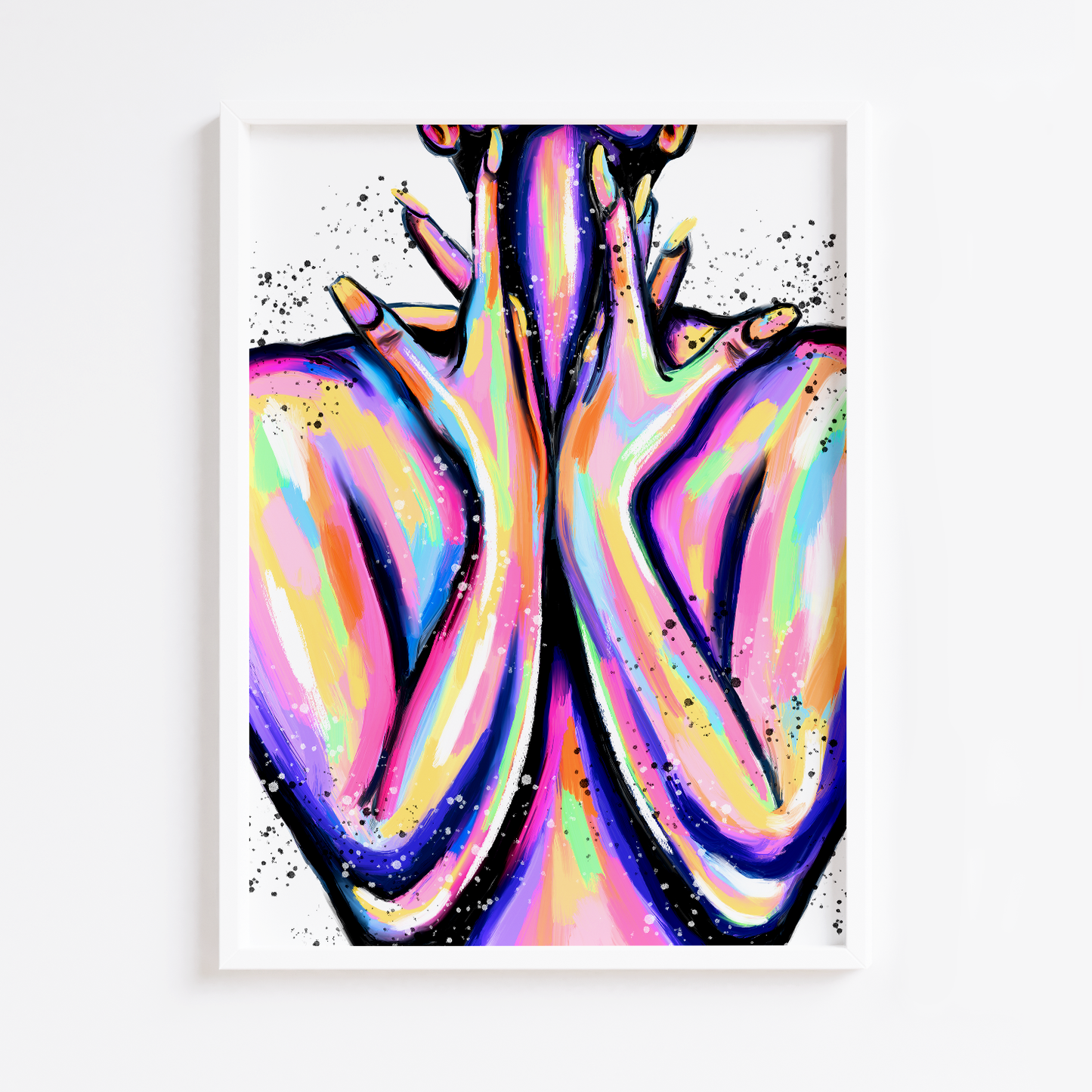 Rainbow Figure Print