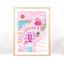 Load image into Gallery viewer, Pink Santorini Print