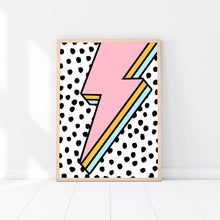 Load image into Gallery viewer, Spot Pink Lightning Bolt