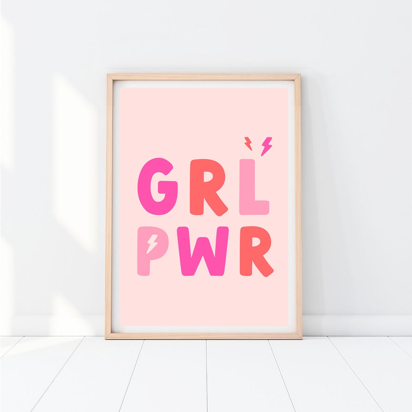 Girl Power Letters Print