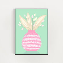 Load image into Gallery viewer, Pink Vase Pampas