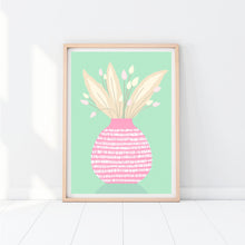 Load image into Gallery viewer, Pink Vase Pampas