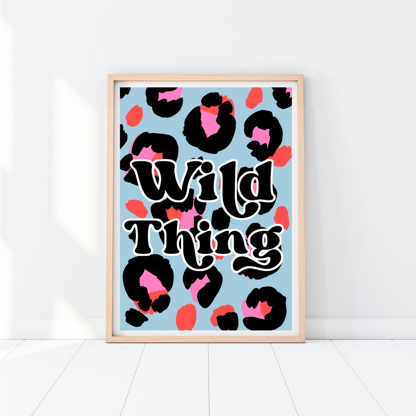 Wild Thing Leopard Blue Print