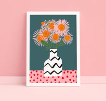 Load image into Gallery viewer, Abstract Stripe Vase Print