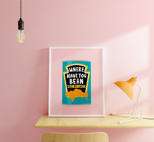 Where Have You Bean Print