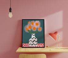 Load image into Gallery viewer, Abstract Stripe Vase Print