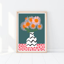 Load image into Gallery viewer, Abstract Stripe Vase Print