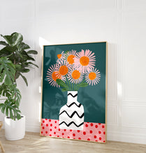 Load image into Gallery viewer, Abstract Stripe Vase Print