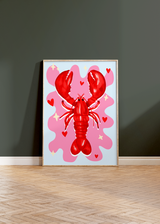 Lobster Love Print