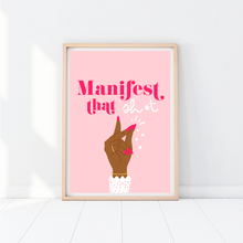 Load image into Gallery viewer, Manifest White Hand Print