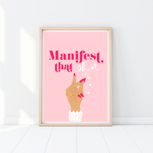 Load image into Gallery viewer, Manifest White Hand Print