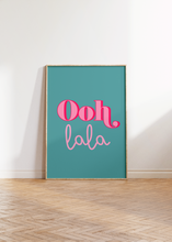 Load image into Gallery viewer, Ooh LaLa Teal Print