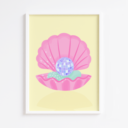Disco Clam Print