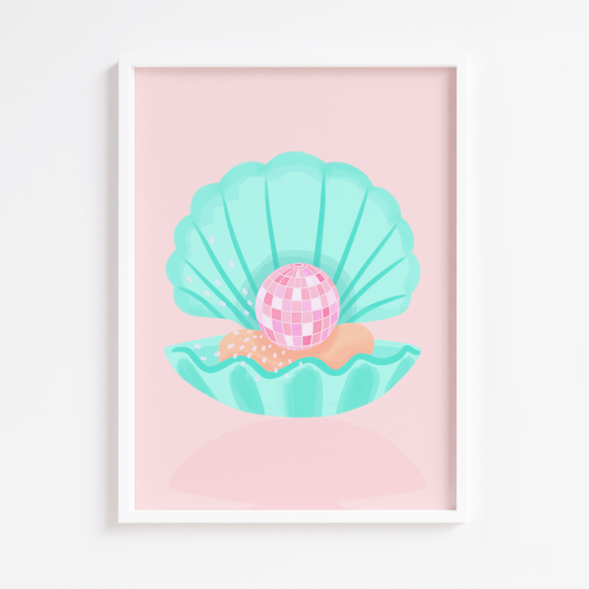 Disco Clam Print