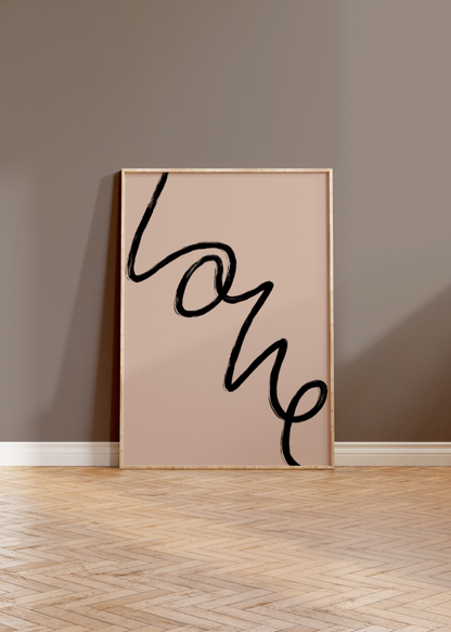 Neutral Joy Print Black