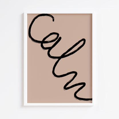 Neutral Joy Print Black