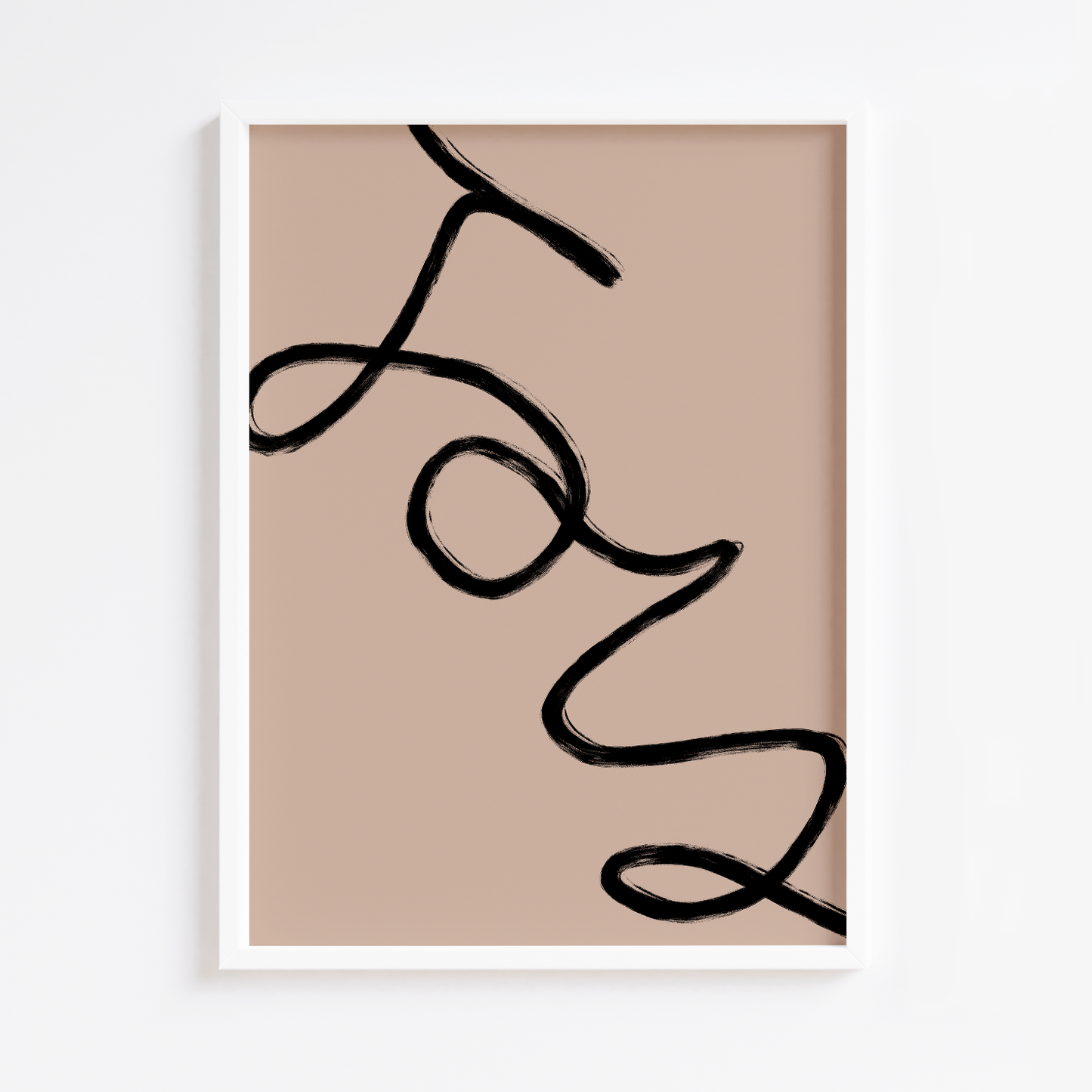 Neutral Joy Print Black