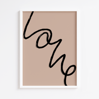 Neutral Joy Print Black