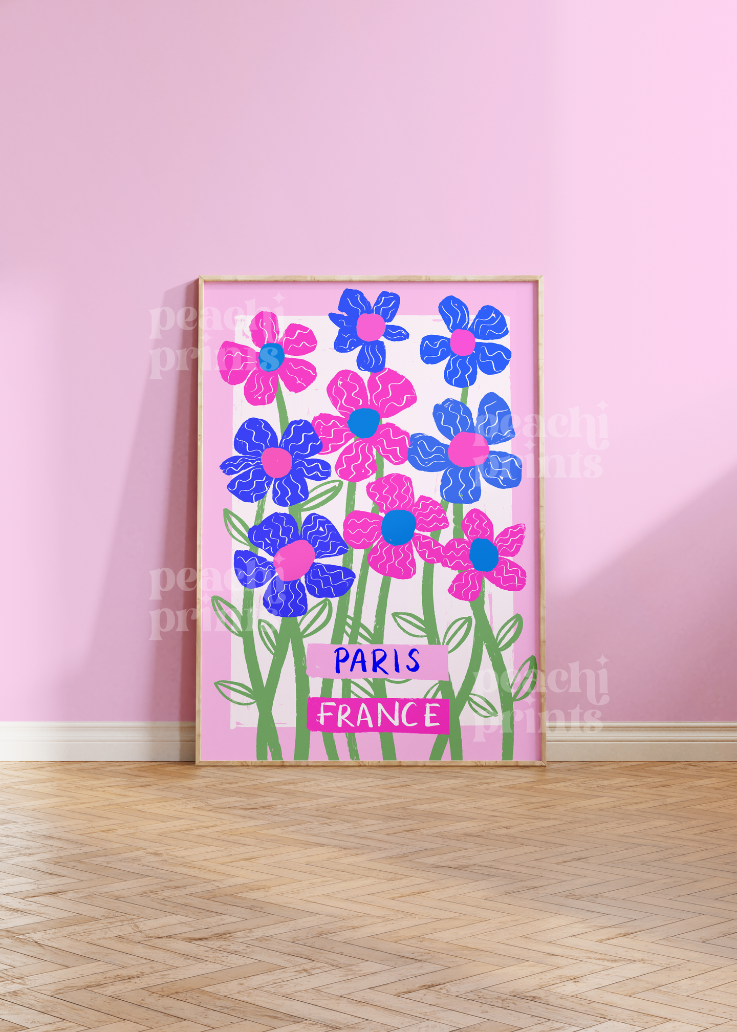 Abstract Flowers of Paris Print