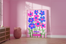 Load image into Gallery viewer, Abstract Flowers of Paris Print
