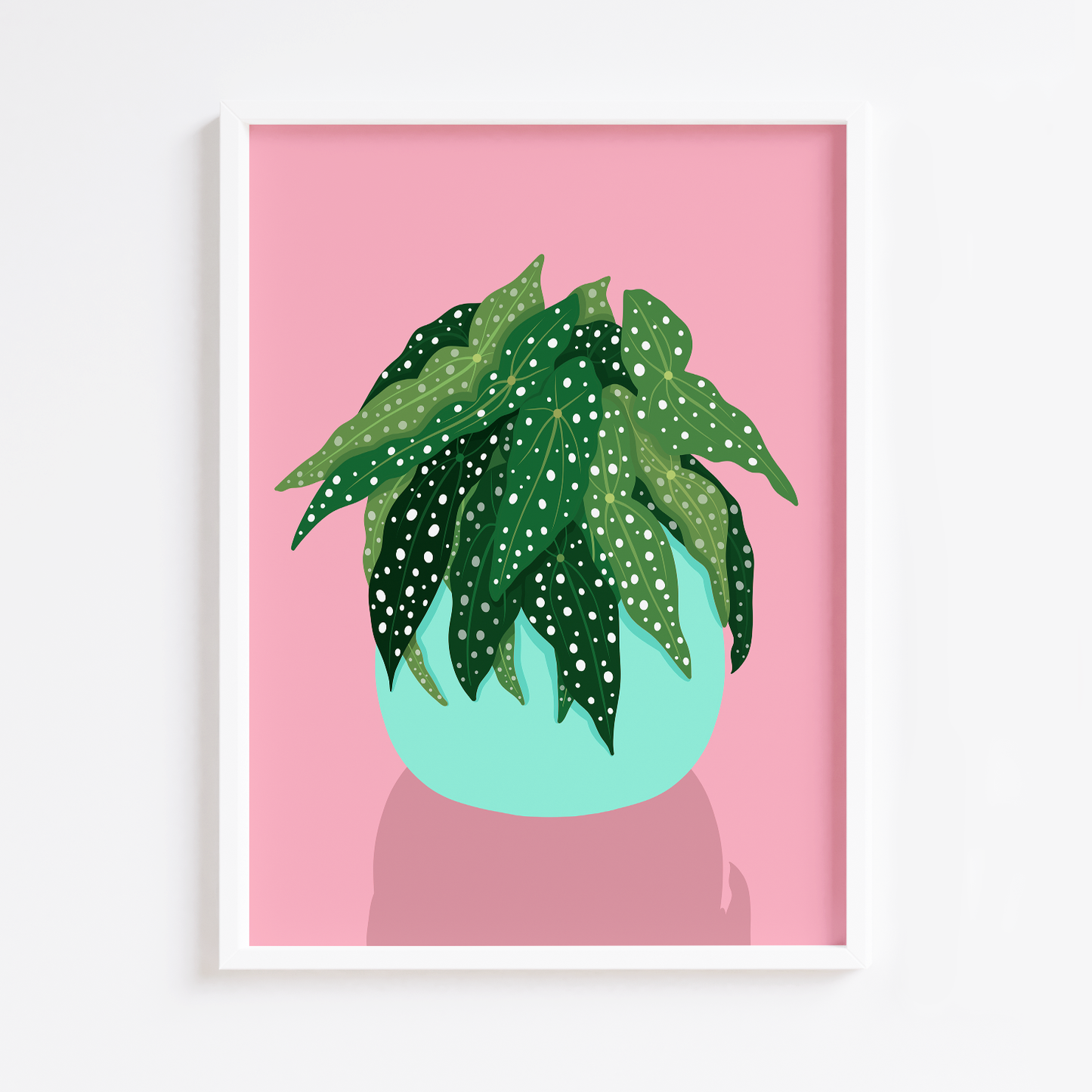 Spot Begonia Plant Print