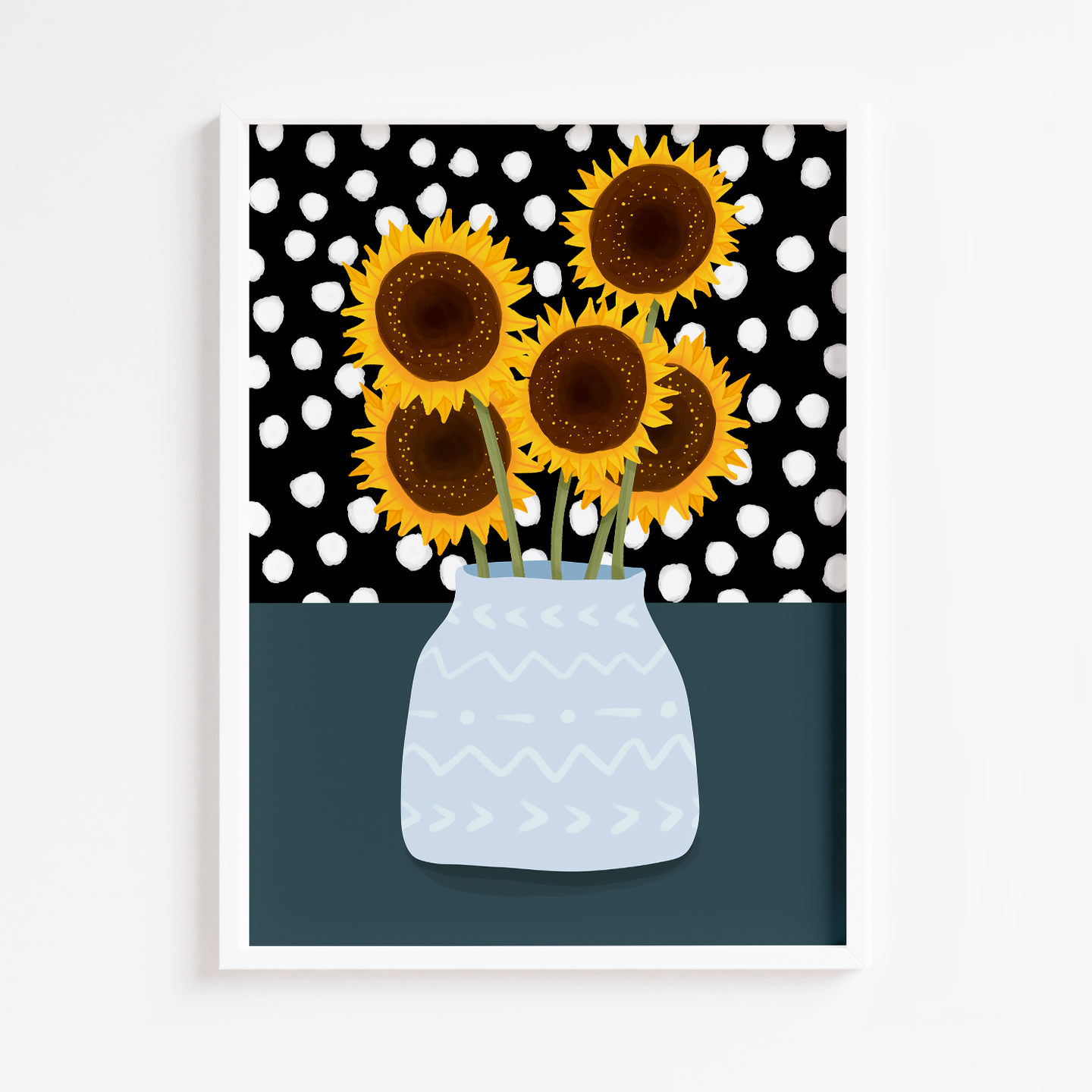 Sunflower Spots Print